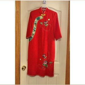 chinese-inspired vietnamese áo dài dress